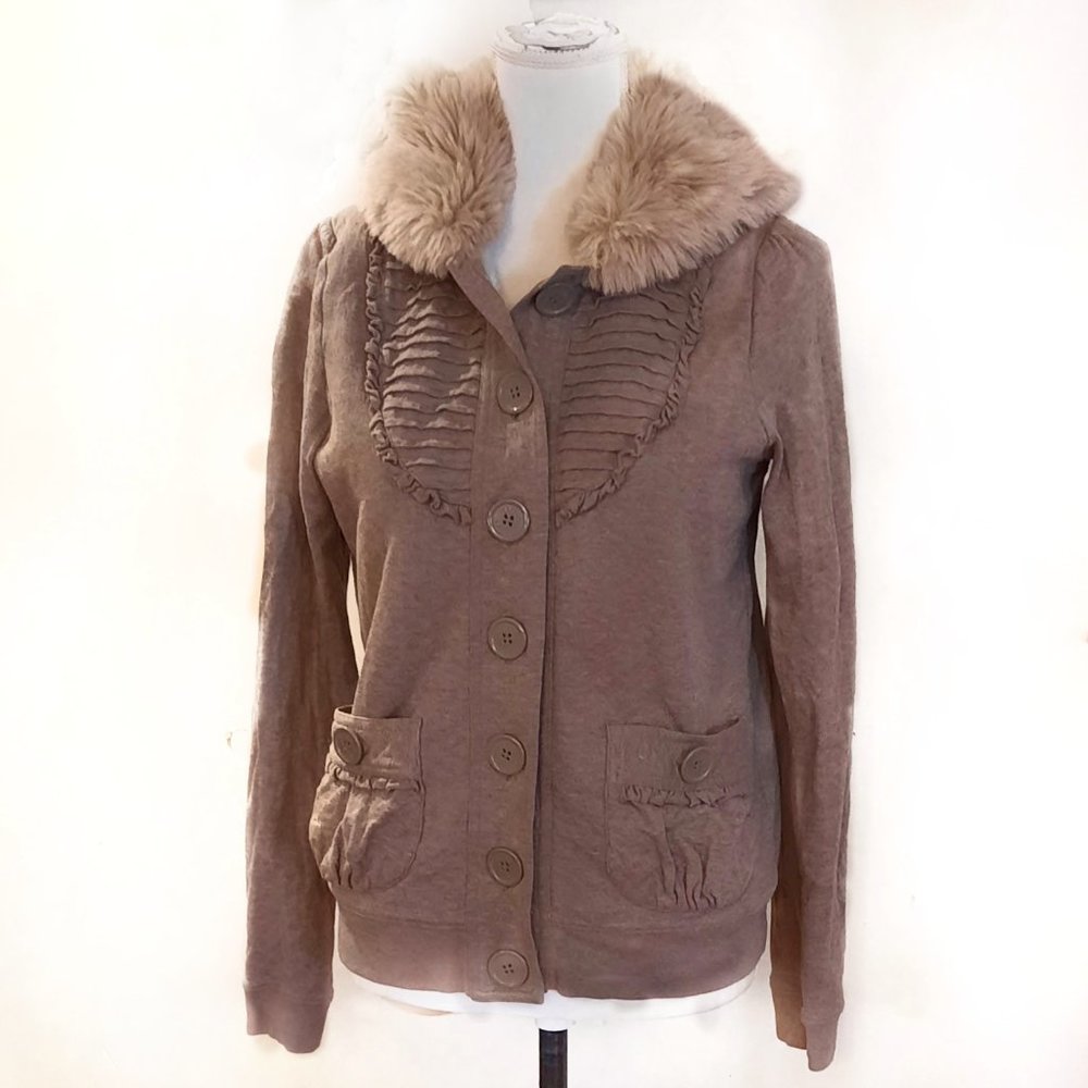 Marc Jacobs Faux Fur Lined Jacket